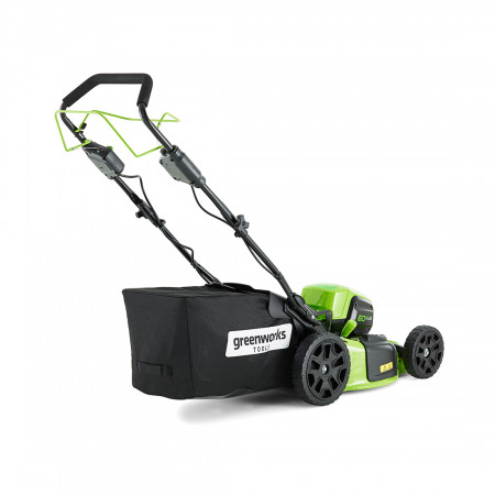 Газонокосилка аккумуляторная GreenWorks GD60LM46SPK4 (2502907UB) зеленый (С АККУМУЛЯТОРАМИ)