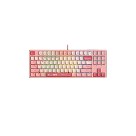 Клавиатура проводная A4Tech Bloody S87 PINK (S87-PINK) розовый