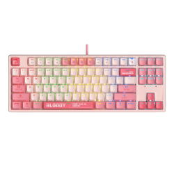 Клавиатура проводная A4Tech Bloody S87 PINK (S87-PINK) розовый