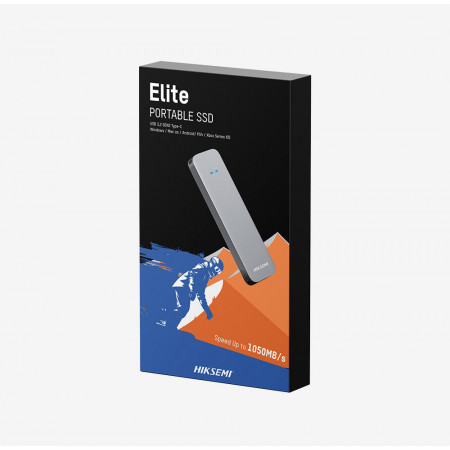 2 ТБ Внешний SSD диск HikSemi HS-ESSD-Elite 2T Grey серый