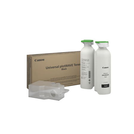 Тонер-картридж лазерный Canon UNIVERSAL PLOTWAVE TONER PCR 2X500 GR 6696C001AA черный (в упаковке 2шт) (с чипом )