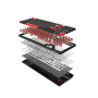 Клавиатура проводная + беспроводная A4Tech Bloody WS98 (WS98 Bloody Red) черный