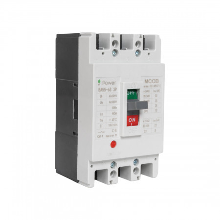 Автоматический выключатель iPower ВА55-63 (AM1-63L 3P 40A) 40 A белый