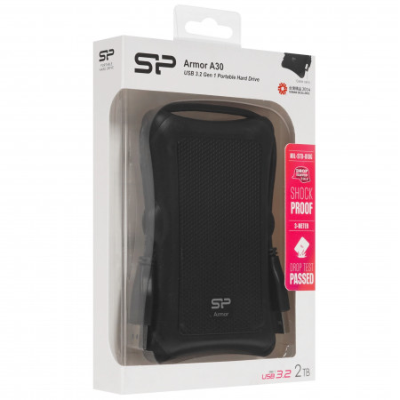2 TB Внешний жесткий диск Silicon Power A30 (SP020TBPHDA30S3A) черный