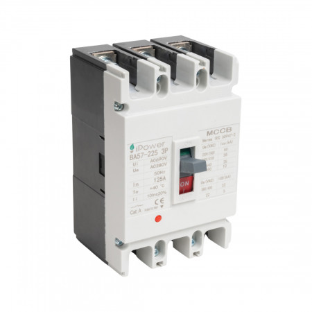 Автоматический выключатель iPower ВА57-225 (AM1-225L 3P 125A) 125 A белый
