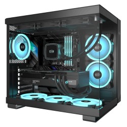 Корпус PCcooler C3 T500 ARGB (C3-T500BKD6-GL) черный