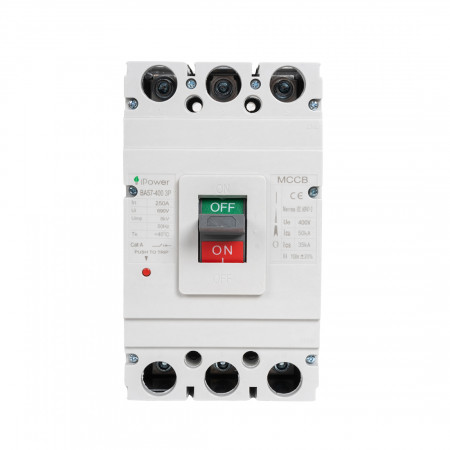 Автоматический выключатель iPower ВА57-400 (AM1-400M 3P 250A-A) 250 A белый