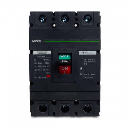 Автоматический выключатель iPower ВА57-630 (AM1-630L 3P 630A) 630 A черный
