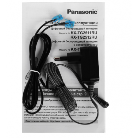Радиотелефон (DECT) PANASONIC KX-TG2521RUT темно-серый металлик