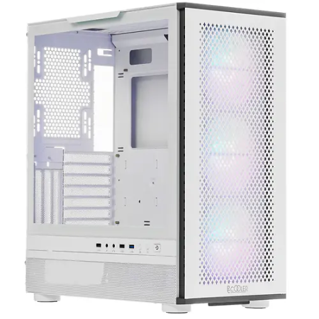 Корпус PCCooler ME200W MESH WH белый