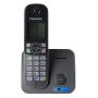 Телефон беспроводной (DECT) PANASONIC KX-TG6811RUM серый металлик