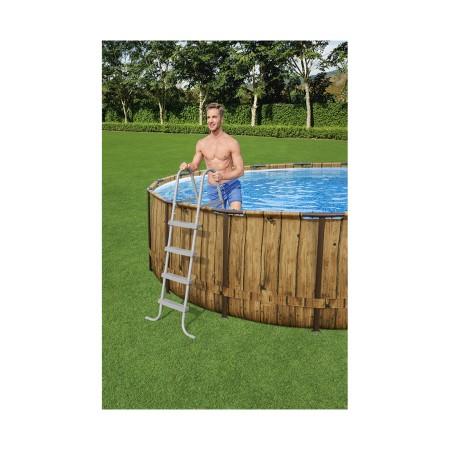 Лестница для бассейна BESTWAY 58336 серый/синий