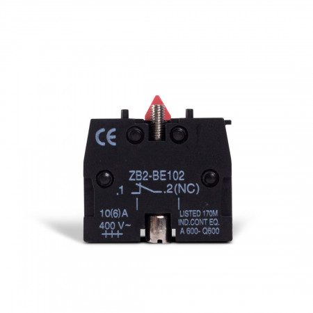 Блок доп. контактов Deluxe ZB-BE102 NC черный