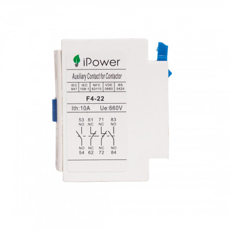 Блок доп. контактов iPower F4-22 (LA1-DN22) белый