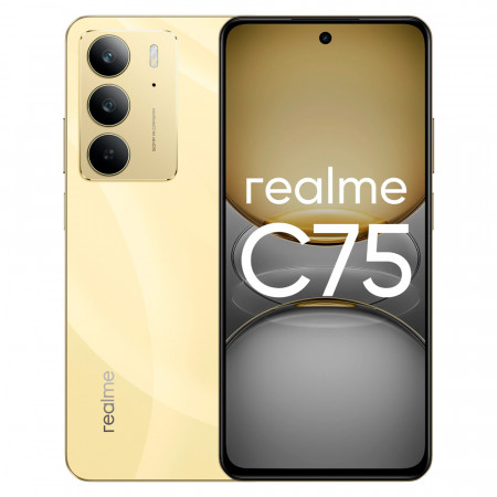 Смартфон REALME C75 RMX3941 (6941764449800) NFC 8 ГБ/256 ГБ золотой (Gold)