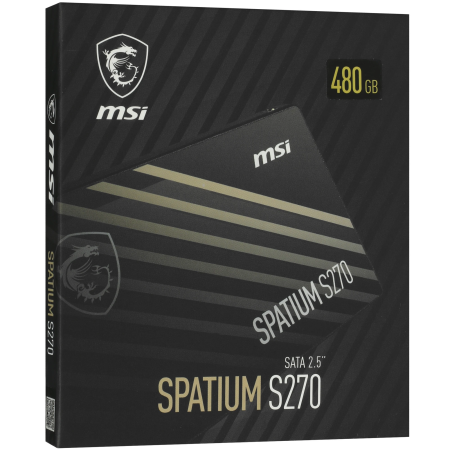 480 ГБ SSD диск MSI SPATIUM S270 (S78-440E350-P83) черный