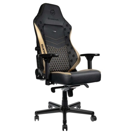 Кресло игровое Noblechairs HERO Dignitas Edition (NBL-HRO-PU-DTE) черно-золотой