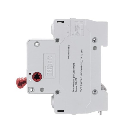 Выключатель нагрузки DEKraft 17024DEK 2 клавишный белый