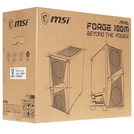 Корпус MSI MAG FORGE 100M (306-7G03M21-809) черный