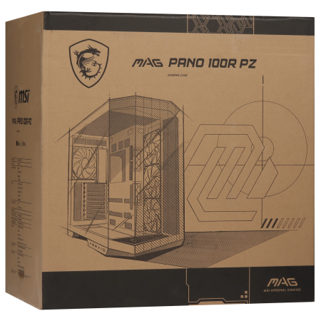 Корпус MSI MAG PANO 100R PZ (306-7G26R21-HH9) черный