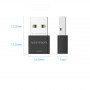 Bluetooth адаптер Vention NAHB0 черный