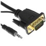 Переходник Cablexpert VGA-3,5 мм Jack-HDMI (А-VGA-HDMI-01) 0.15 м черный