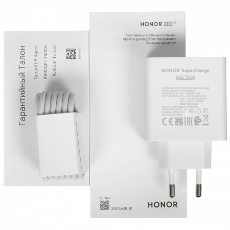Смартфон HONOR 200 (5109BFKG) NFC 12 ГБ/512 ГБ черный (Black)