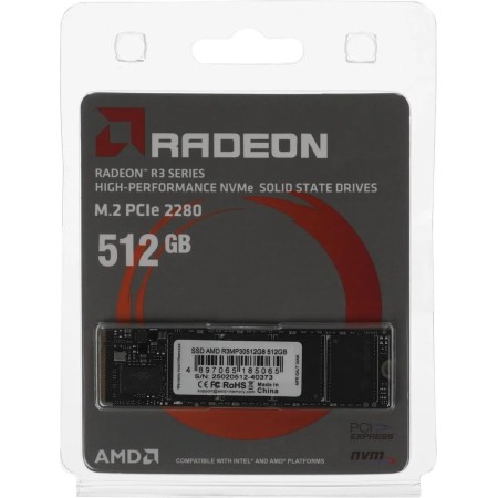 512 ГБ SSD диск AMD Radeon R3 (R3MP30512G8) черный
