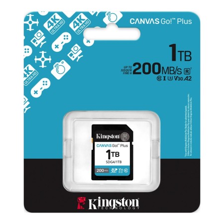 1024 ГБ Карта памяти Kingston Canvas Go! Plus SDXC (SDG4/1TB) черный + адаптер