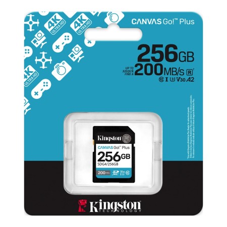 256 ГБ Карта памяти Kingston Canvas Go! Plus SDXC (SDG4/256GB) черный