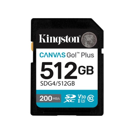 512 ГБ Карта памяти Kingston Canvas Go! Plus SDXC (SDG4/512GB) черный
