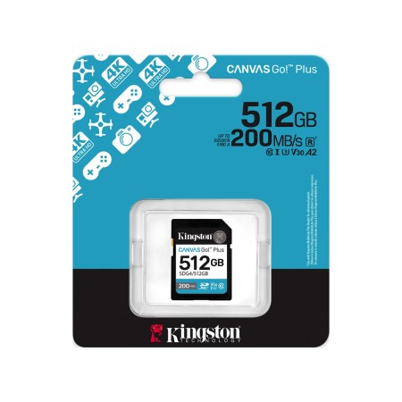512 ГБ Карта памяти Kingston Canvas Go! Plus SDXC (SDG4/512GB) черный