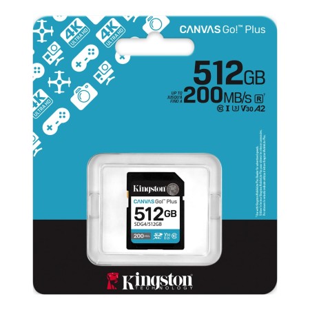 512 ГБ Карта памяти Kingston Canvas Go! Plus SDXC (SDG4/512GB) черный