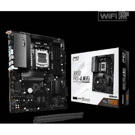 Материнская плата ASRock B850 Pro-A WiFi черный