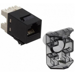 Модуль для информационной розетки Commscope RJ45 UTP Cat.6 SL (1375055-2) черный
