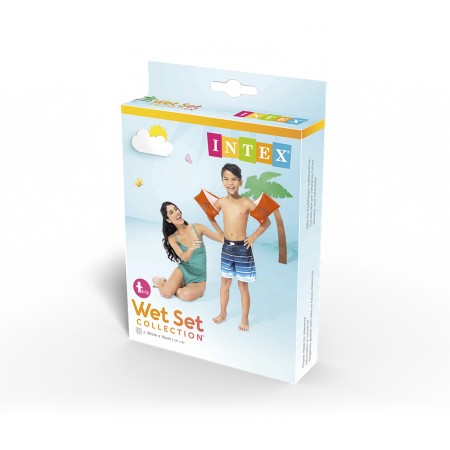 Надувные нарукавники для плавания Intex Large Deluxe 58641EU оранжевый