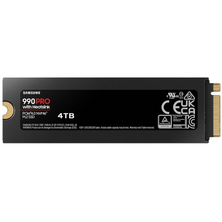 4 ТБ SSD диск Samsung 990 PRO with Heatsink (MZ-V9P4T0GW) черный