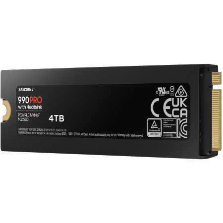 4000 ГБ SSD диск Samsung 990 PRO with Heatsink (MZ-V9P4T0GW) черный