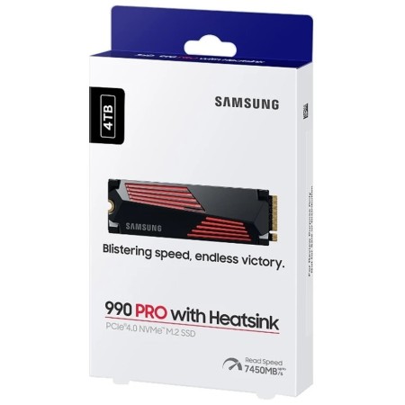 4 ТБ SSD диск Samsung 990 PRO with Heatsink (MZ-V9P4T0GW) черный