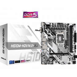 Материнская плата ASRock H610M-HDV/M.2+ D5 белый