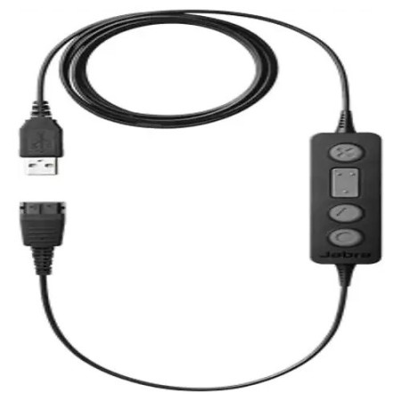 Кабель USB Type-A - QD Jabra LINK 260 0.1м черный