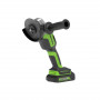 Угловая шлифовальная машина аккумуляторная Greenworks GD24AGK2 (3200207UARU) Зеленый\Черный