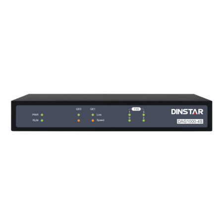 SIP-Шлюз Dinstar DAG1000-4S черный