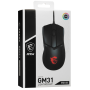 Мышь проводная MSI Clutch GM31 Lightweight черный