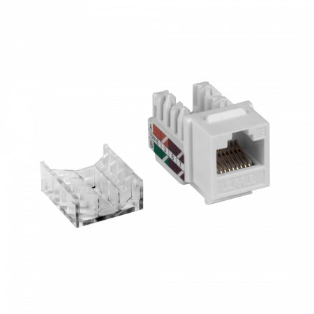 Модуль keystone LANMASTER TWT-OK45UTP/5E-WH белый