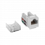 Модуль keystone LANMASTER TWT-OK45UTP/5E-WH белый