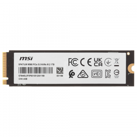 1000 ГБ SSD диск MSI SPATIUM M560 (S78-440L0F0-P83) черный