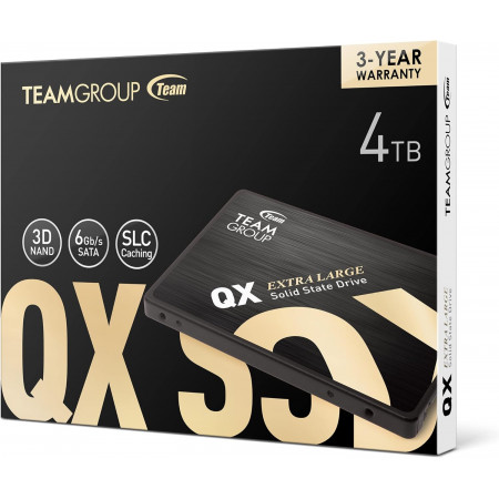 4000 ГБ SSD диск TeamGroup QX (T253X7004T0C101) черный