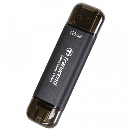 128 ГБ Внешний SSD диск Transcend TS128GESD310C черный