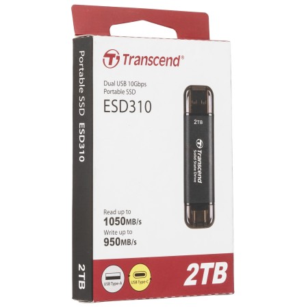 2 ТБ Внешний SSD диск Transcend TS2TESD310C черный